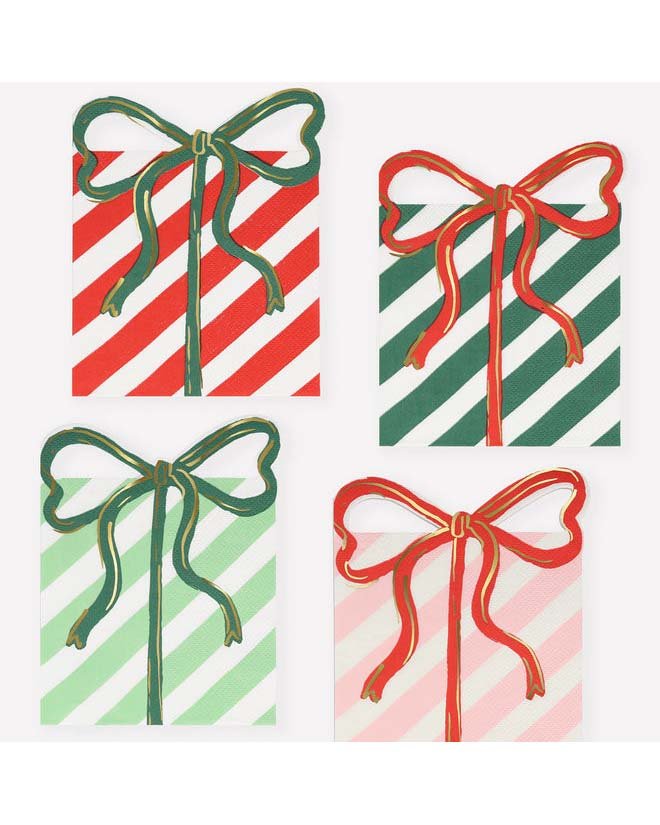 meri meri present with bow napkins party Little