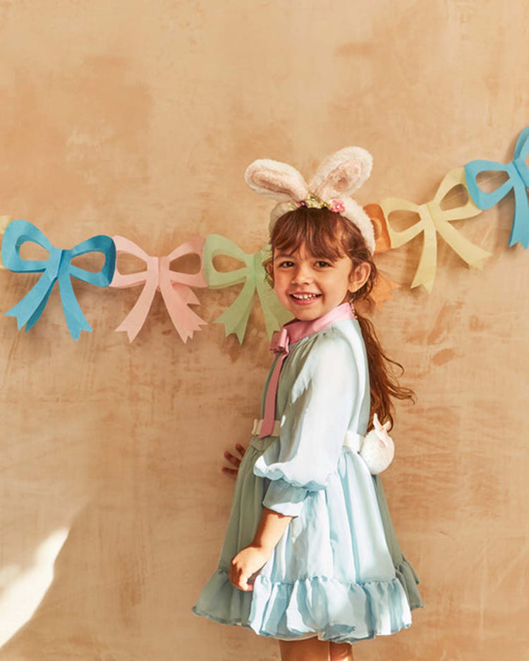 meri meri tissue paper bow garlands party Little