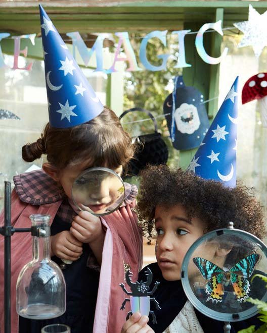 meri meri wizard party hats & wands party Little