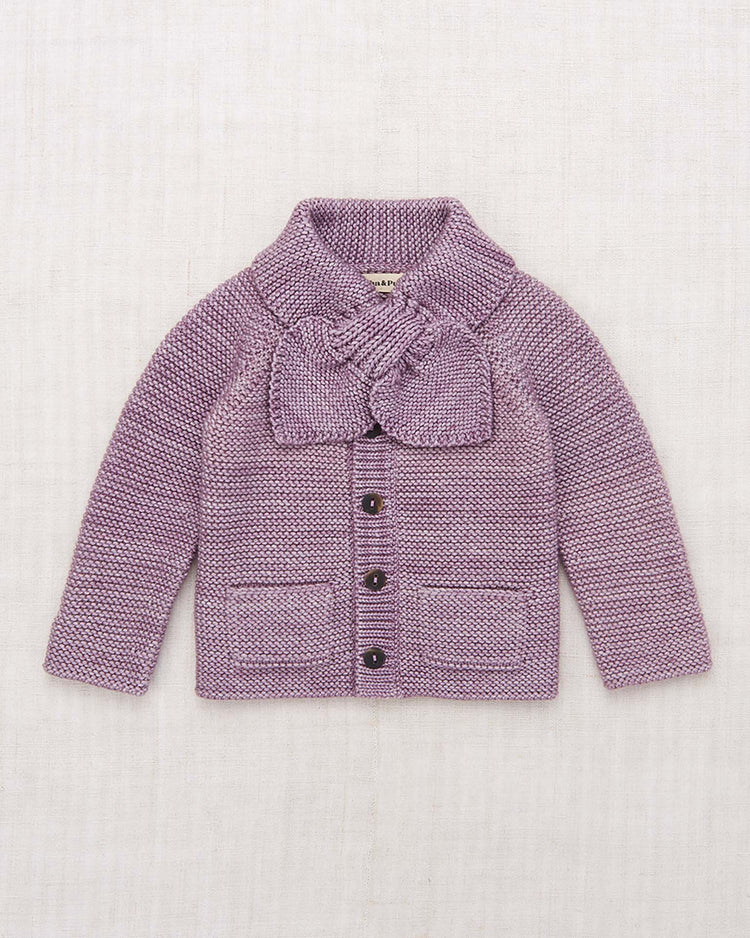 Little misha + puff baby baby scout cardigan in periwinkle