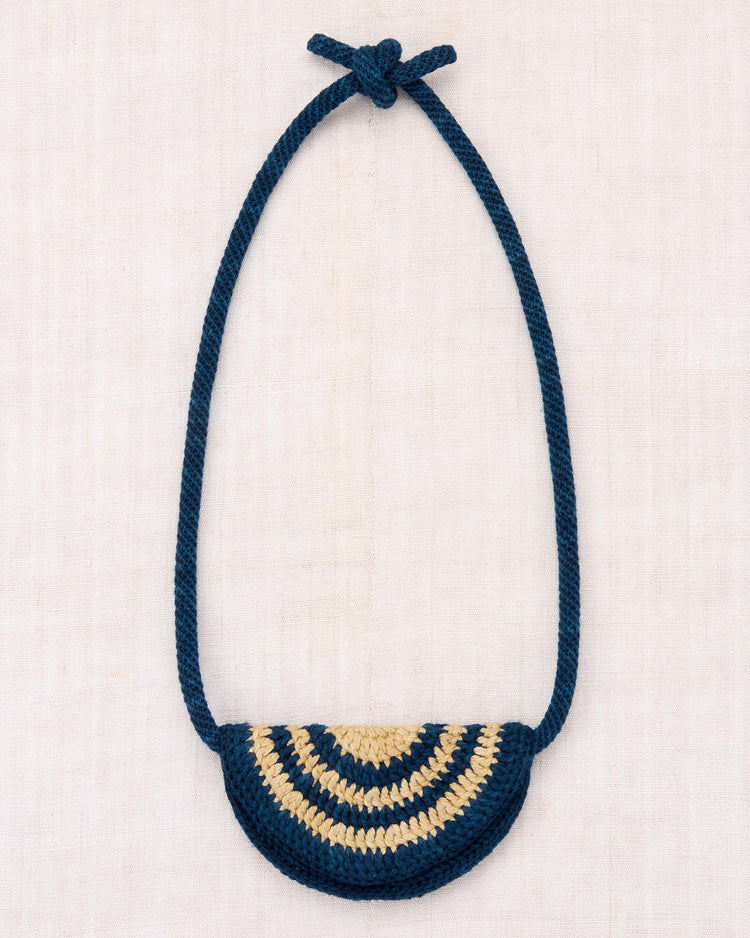 Little misha + puff accessories OS crochet half moon belt bag in celestial