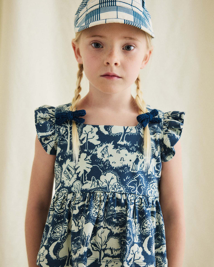 Little misha + puff accessories OS goldie bow set in celestial