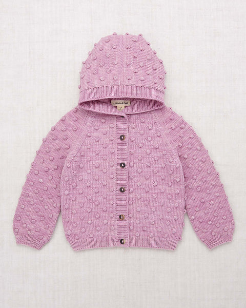 新品タグmisha &puffgarterhat2-4yirisconfetti Hooded-Popcorn-Cardigan---Iris