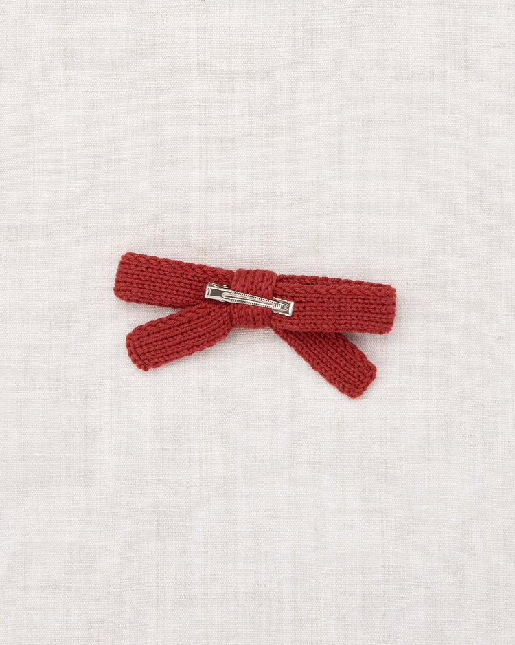 Little misha + puff accessories OS jumbo goldie bow in garnet