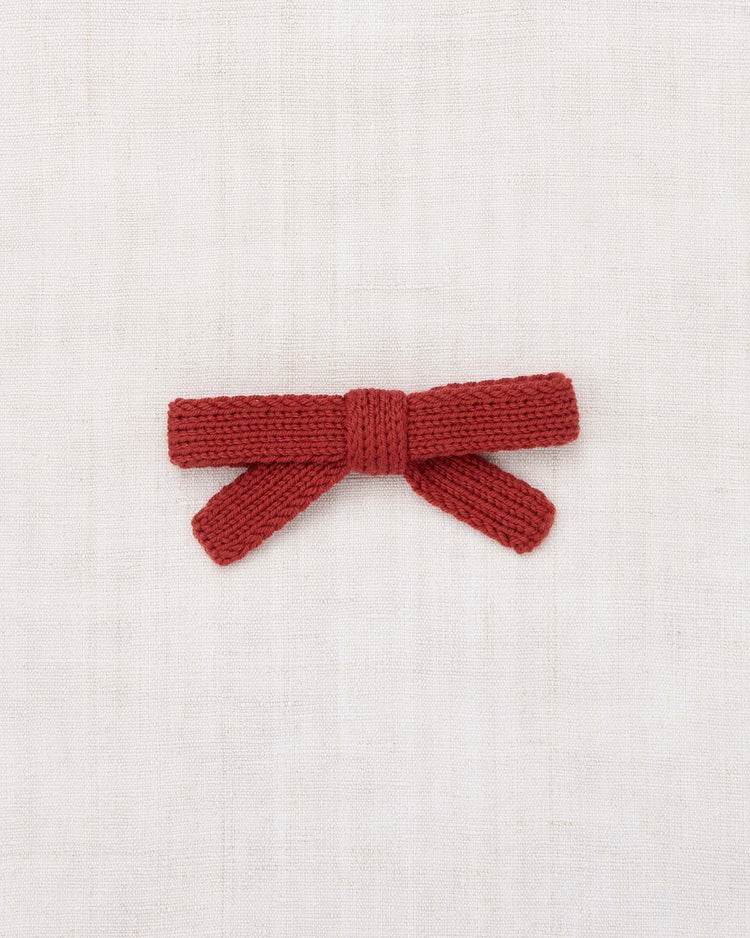Little misha + puff accessories OS jumbo goldie bow in garnet