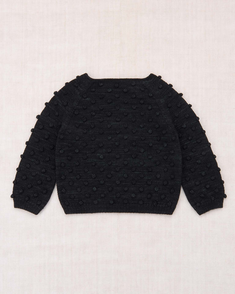 misha + puff original popcorn sweater in carbon kids Little