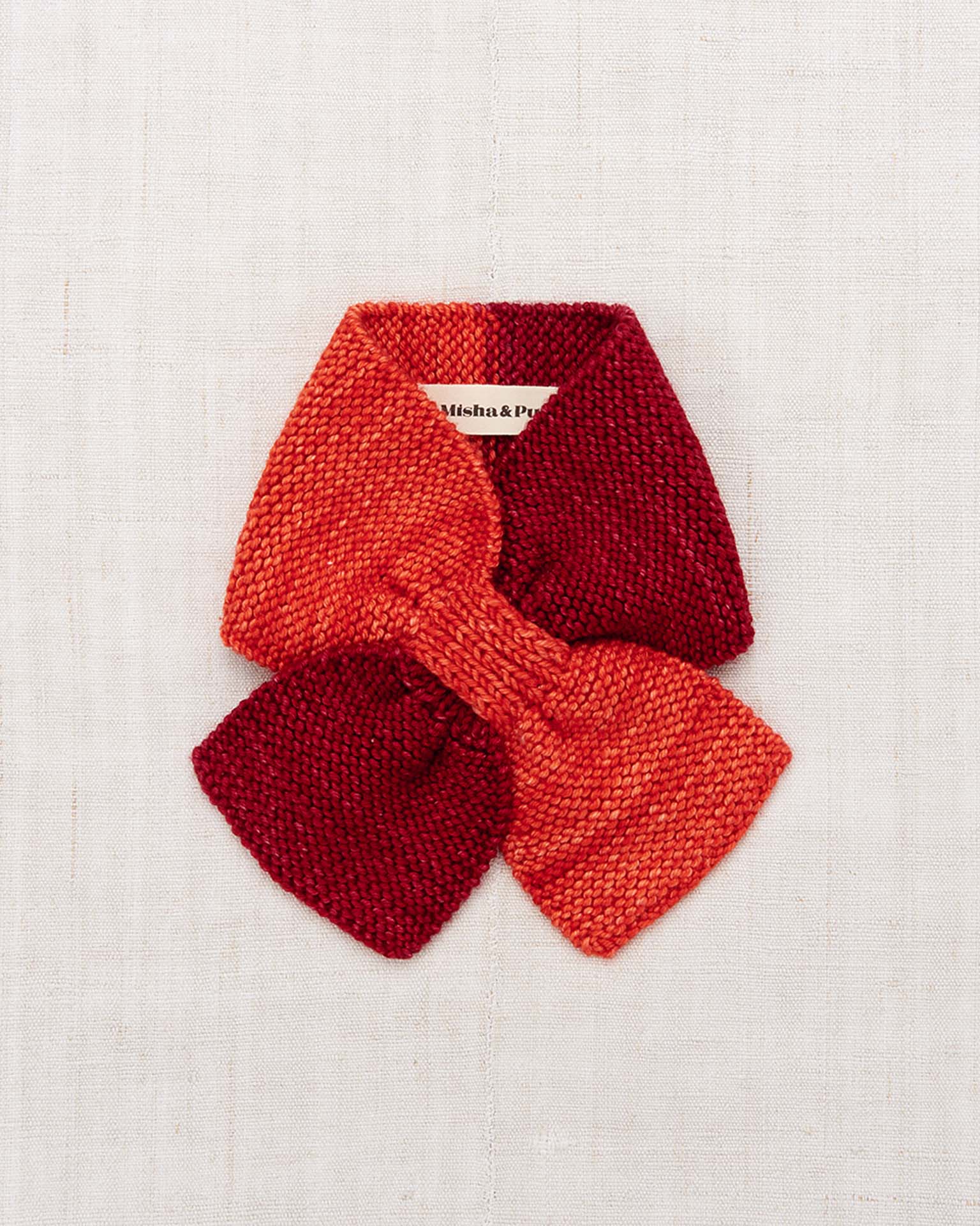misha + puff toboggan scarf in berry at Little