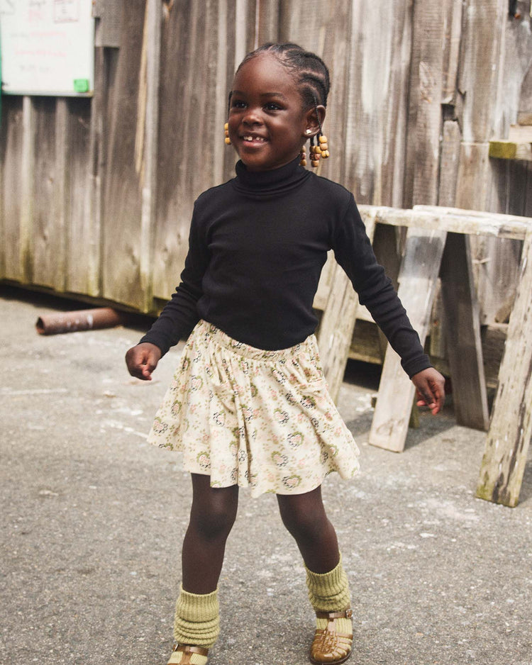 misha + puff turtleneck in carbon kids Little