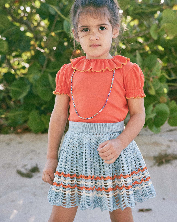 misha + puff wellfleet skirt in sky kids Little