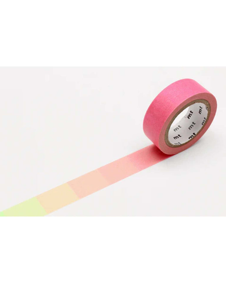 Little mt masking tape party mt masking tape in fluo gradation pink/green