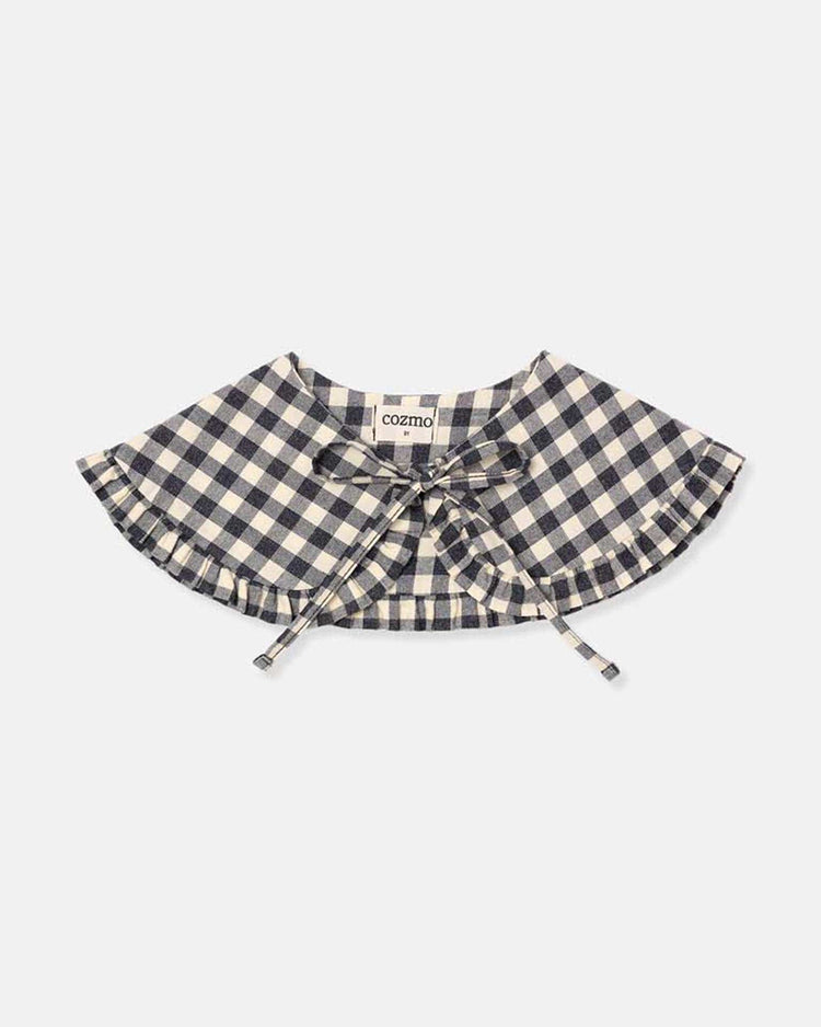 Little my little cozmo accessories gingham collar in ivory
