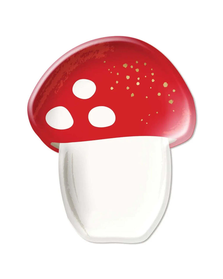 Little my mind's eye party botanical mushroom paper plates