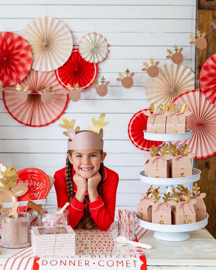 Little my mind's eye party dear rudolph reindeer advent boxes