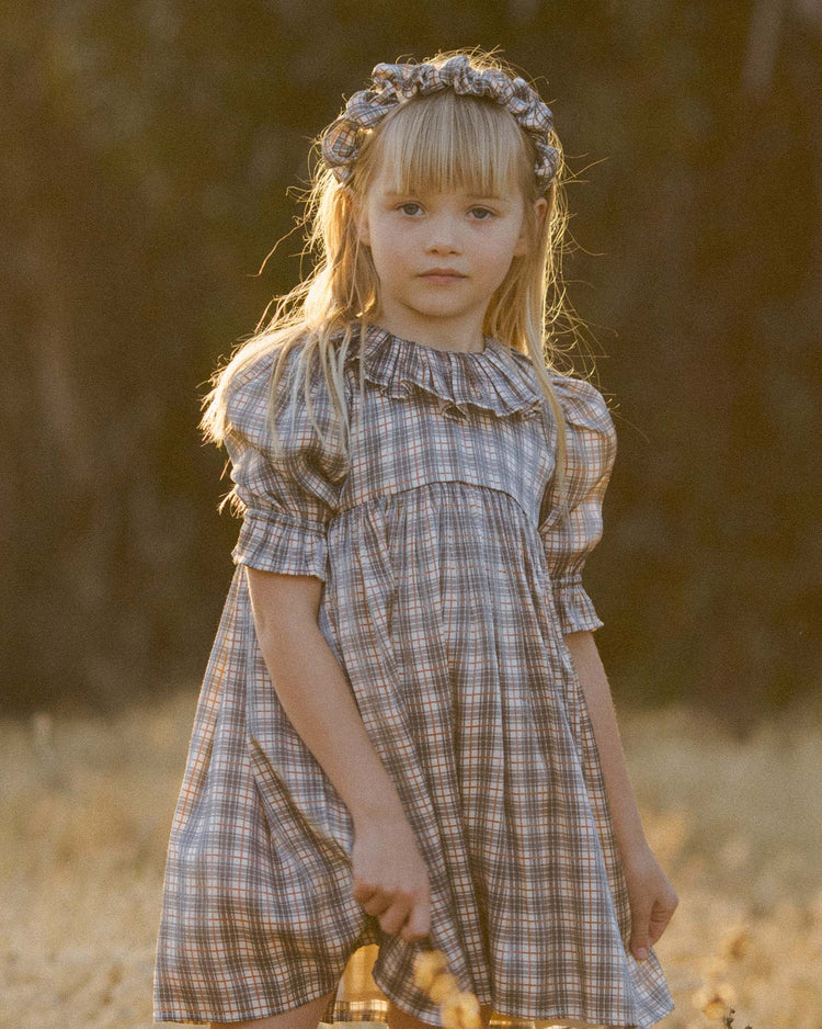 Little noralee kids amelia dress in holiday plaid