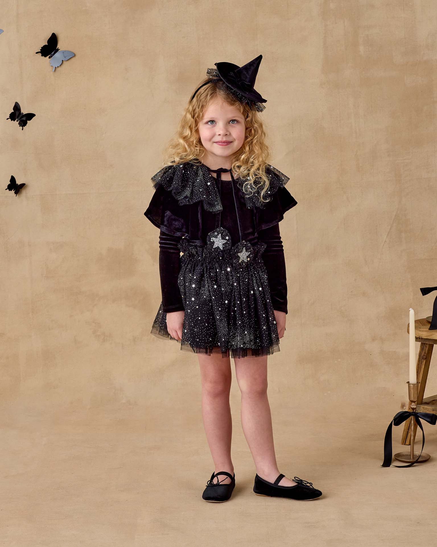Little noralee kids lottie tutu set in night sky