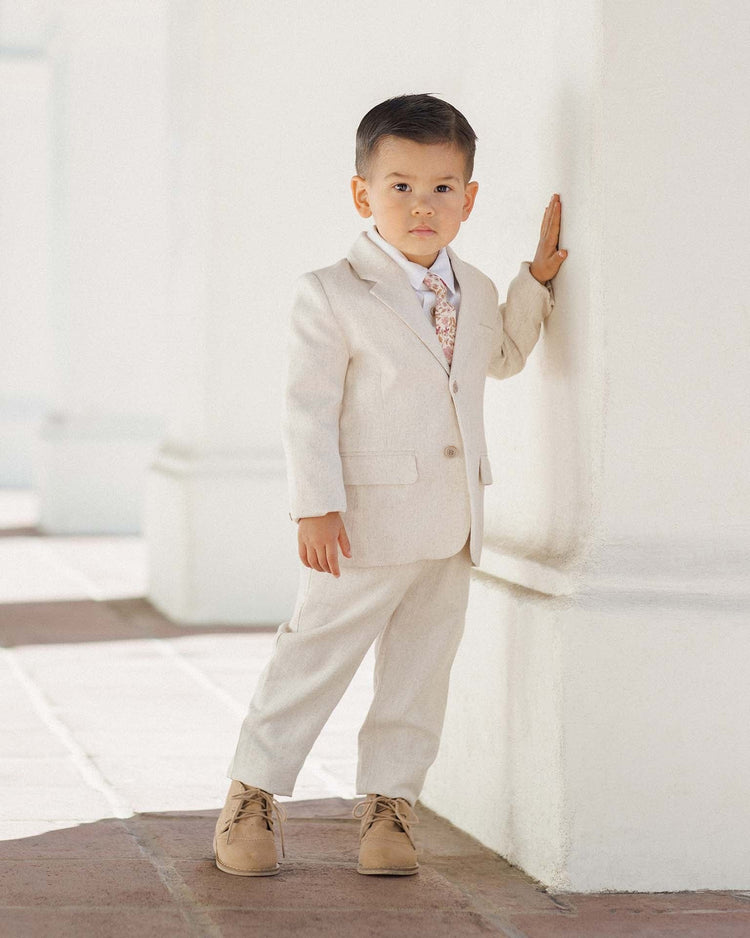 Little noralee kids sebastian blazer in linen