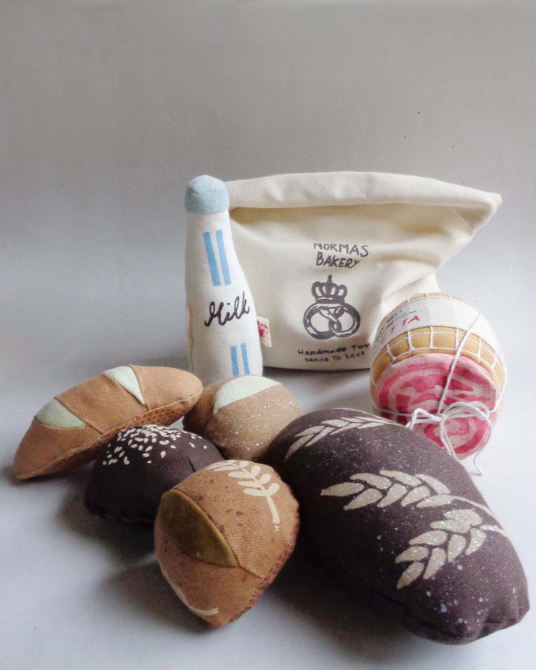 normadot normas bread selection soft toy set play Little