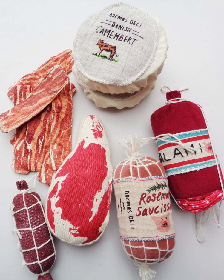 Little normadot play rosemary saucisson soft toy