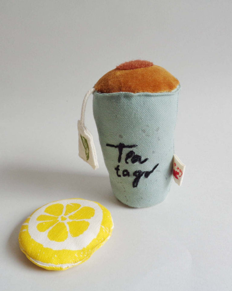 Little normadot play tea + french baguette soft toy