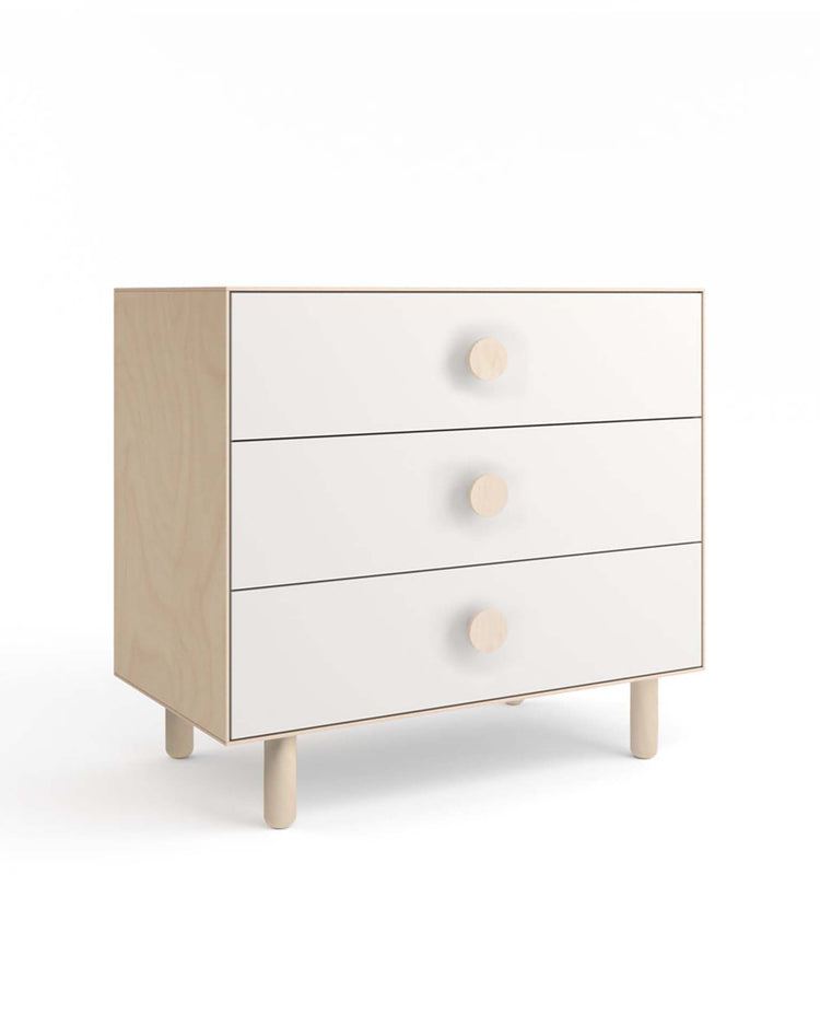 Little oeuf home moss 3 drawer dresser in birch