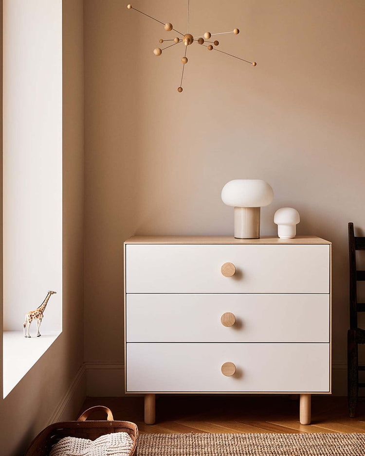 Little oeuf home moss 3 drawer dresser in birch