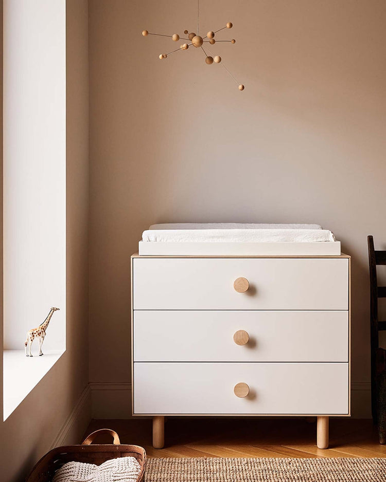 Little oeuf home moss 3 drawer dresser in birch
