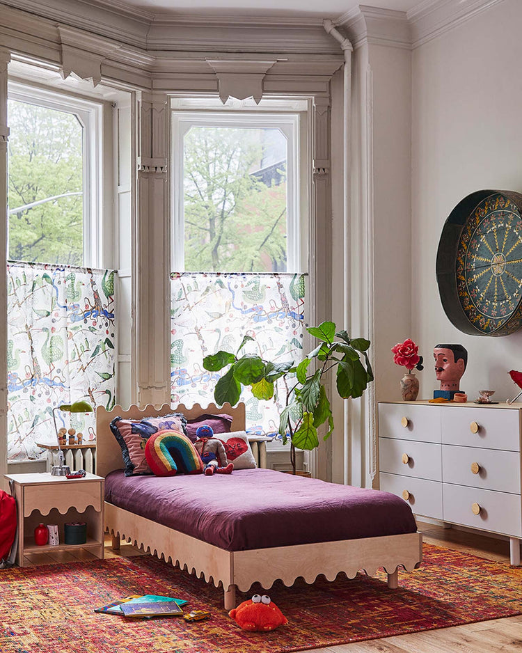 oeuf dot 6 drawer dresser in birch room Little
