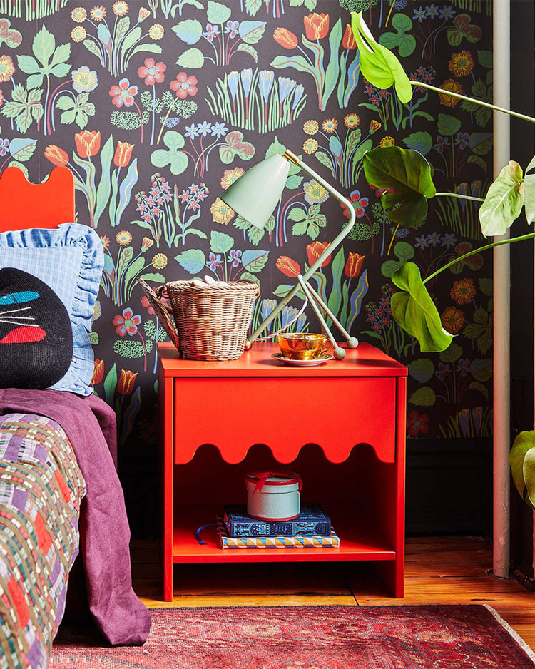 oeuf moss night stand in tomato room Little