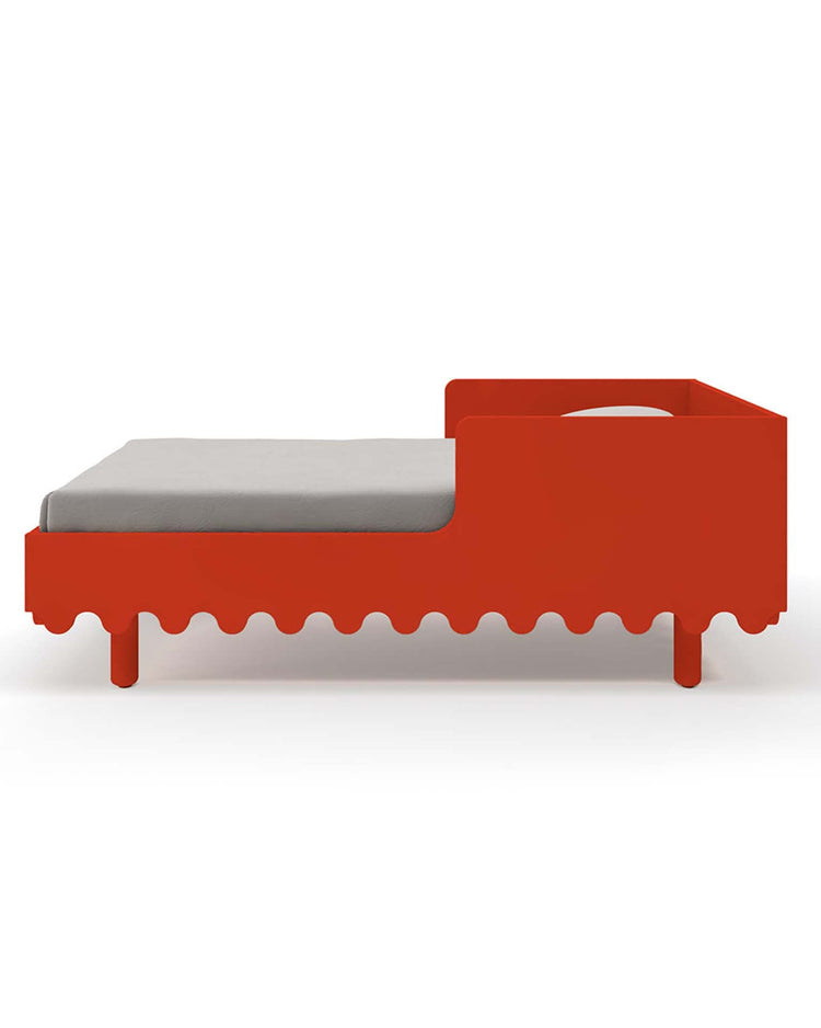 Little oeuf home moss toddler bed in tomato