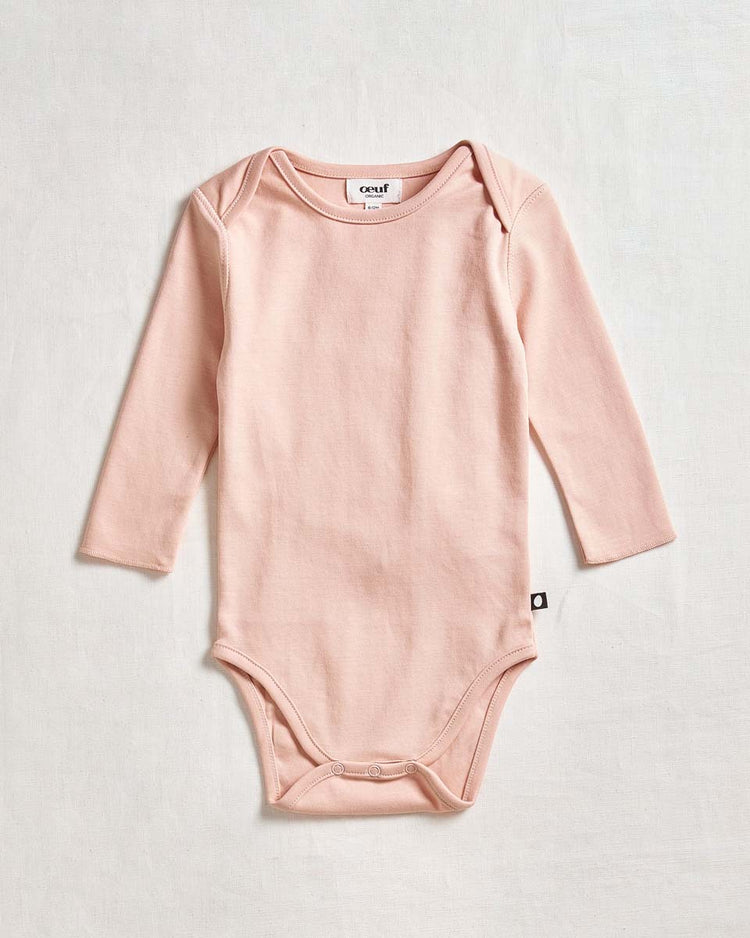 Little oeuf baby onesie in silver peony