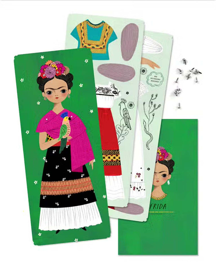 Little of unusual kind play frida paper doll kit