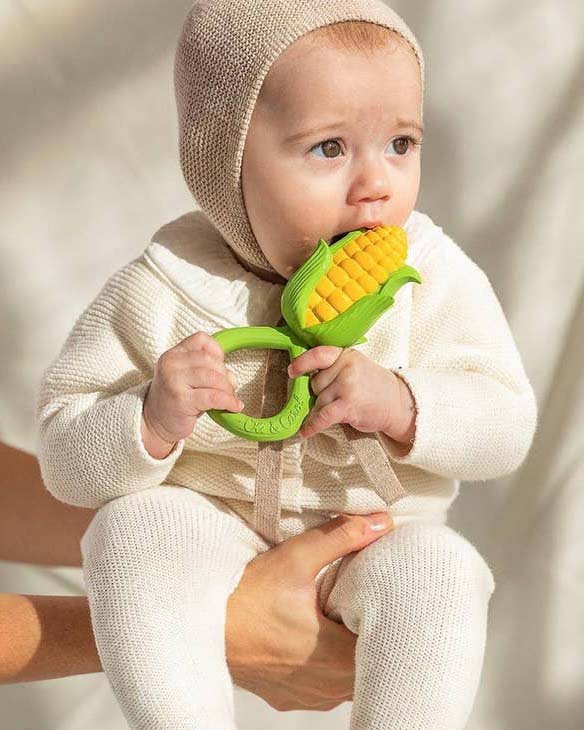 oli + carol corn rattle toy baby accessories Little