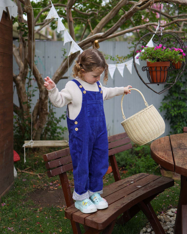 Little olli ella play gathering basket in straw