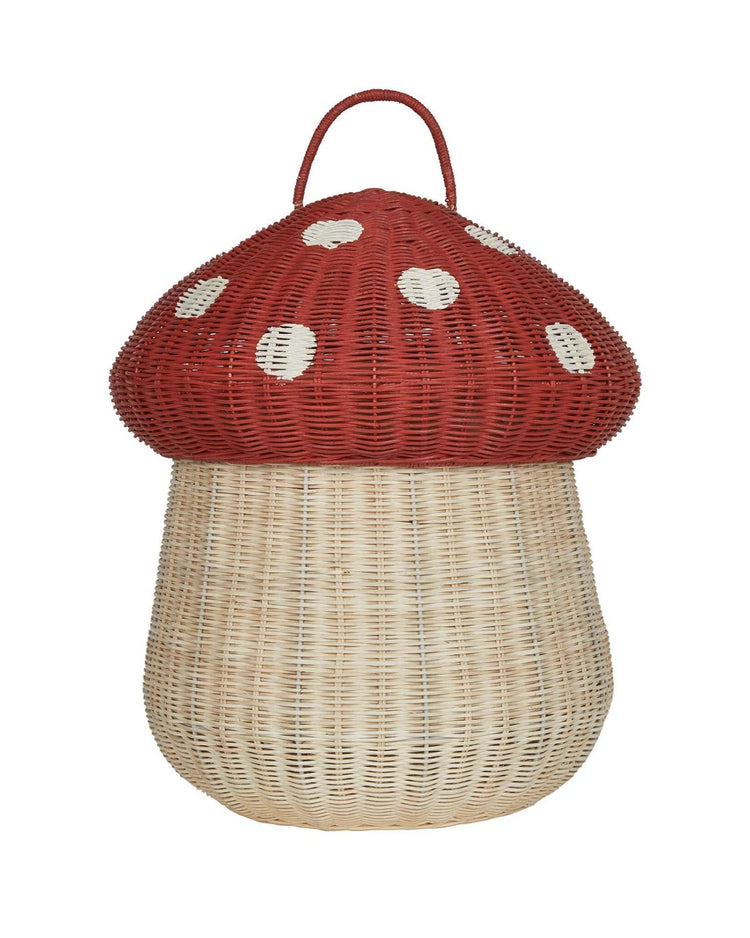 Little olli ella home mushroom storage basket in red