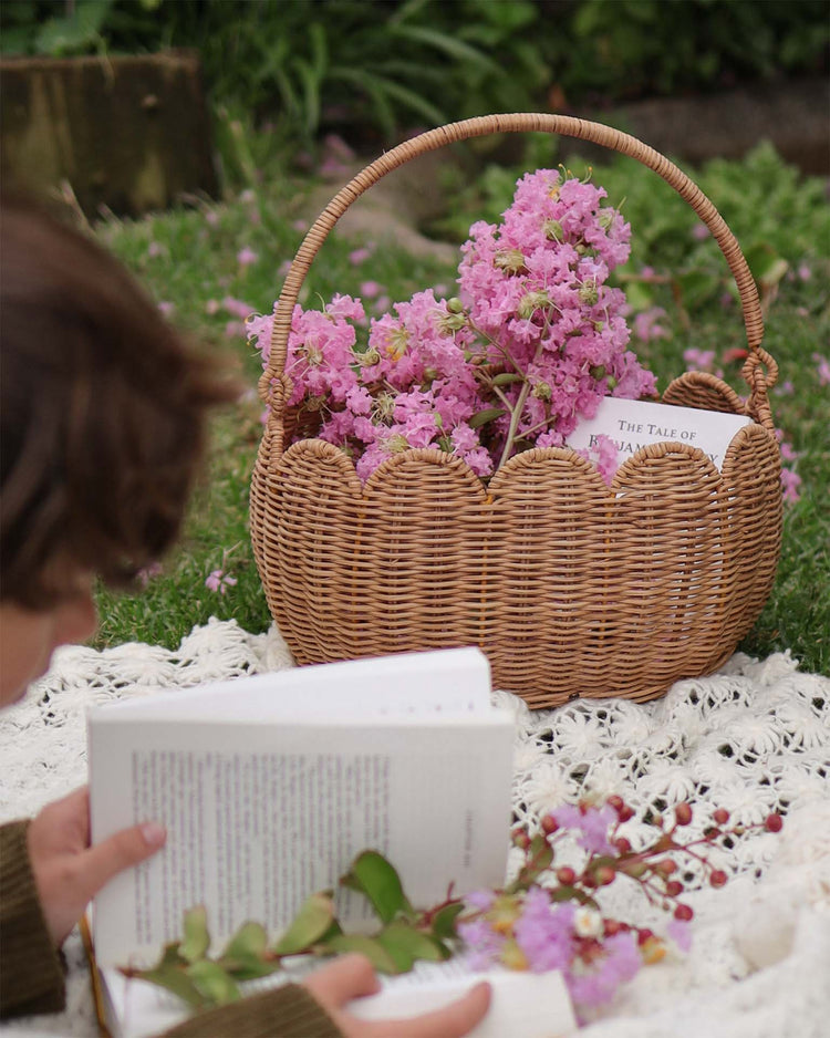 Little olli ella home petal basket in natural