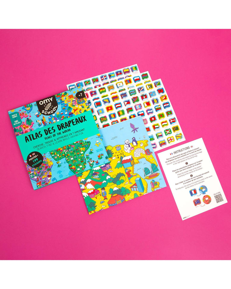 Little omy play flag of the world poster