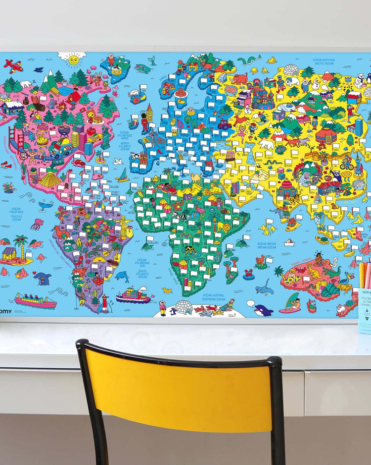 Little omy play flag of the world poster