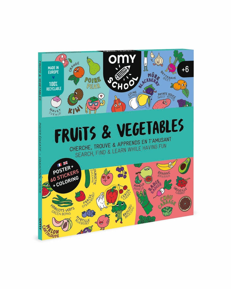 omy fruits + vegetables poster play Little
