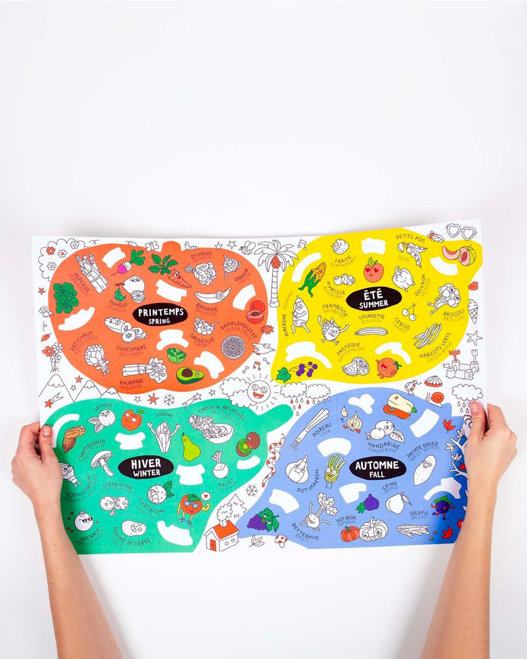 omy fruits + vegetables poster play Little