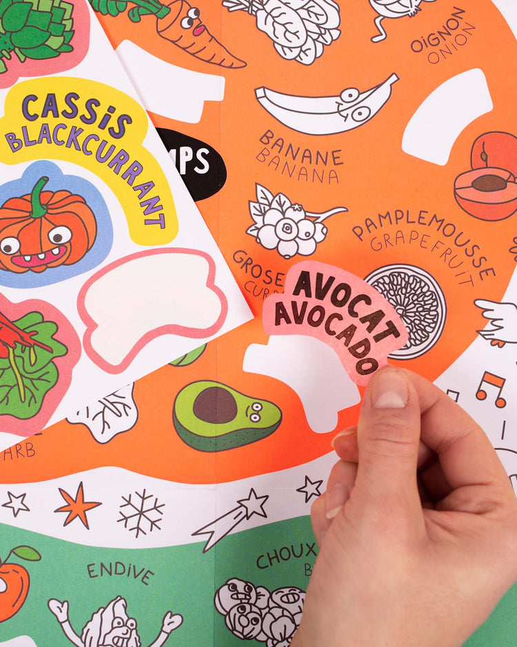omy fruits + vegetables poster play Little