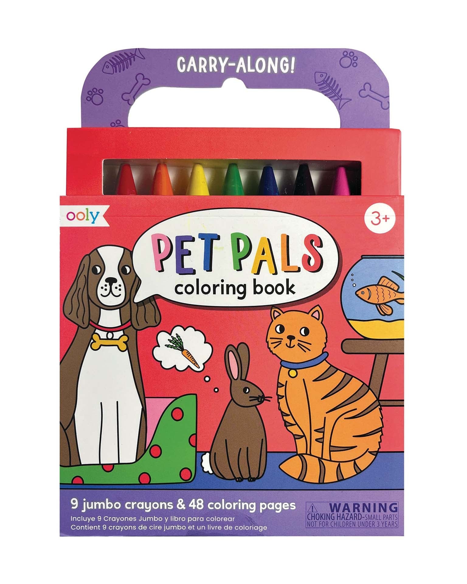 ooly carry along coloring book pet pals Little
