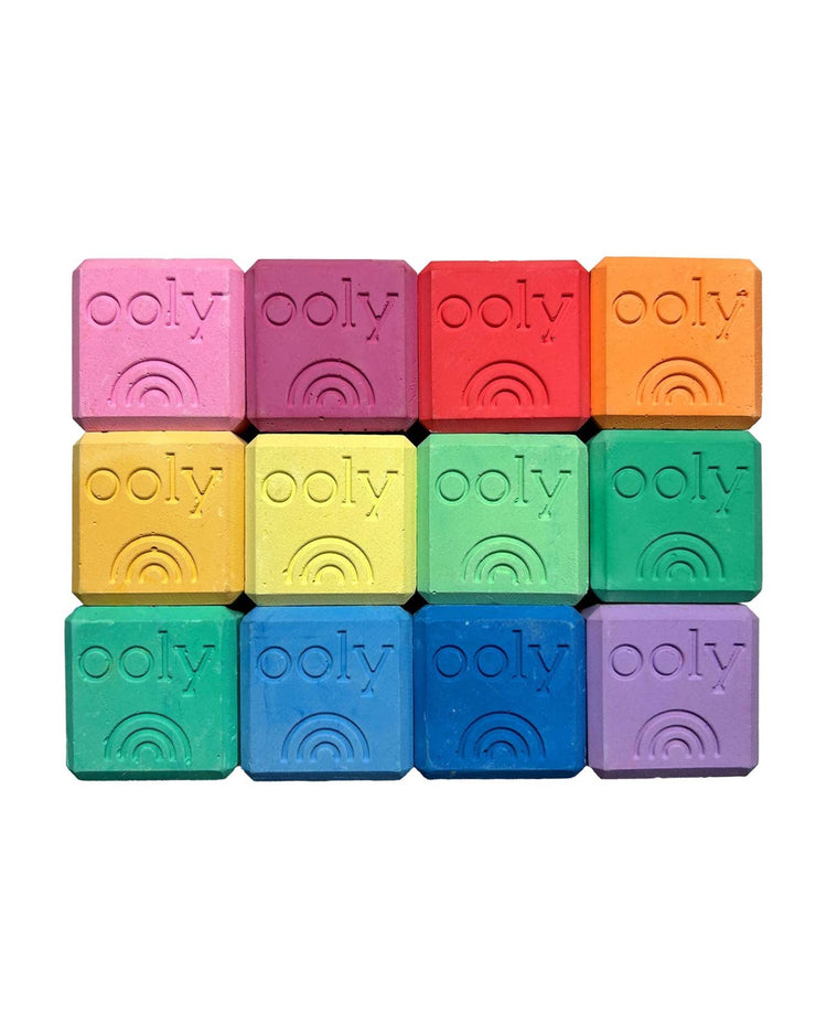 Little ooly play chalk-o-rama block sidewalk chalk set of 12
