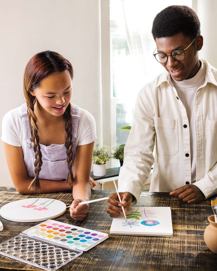 ooly chroma blends watercolor paint brushes play Little