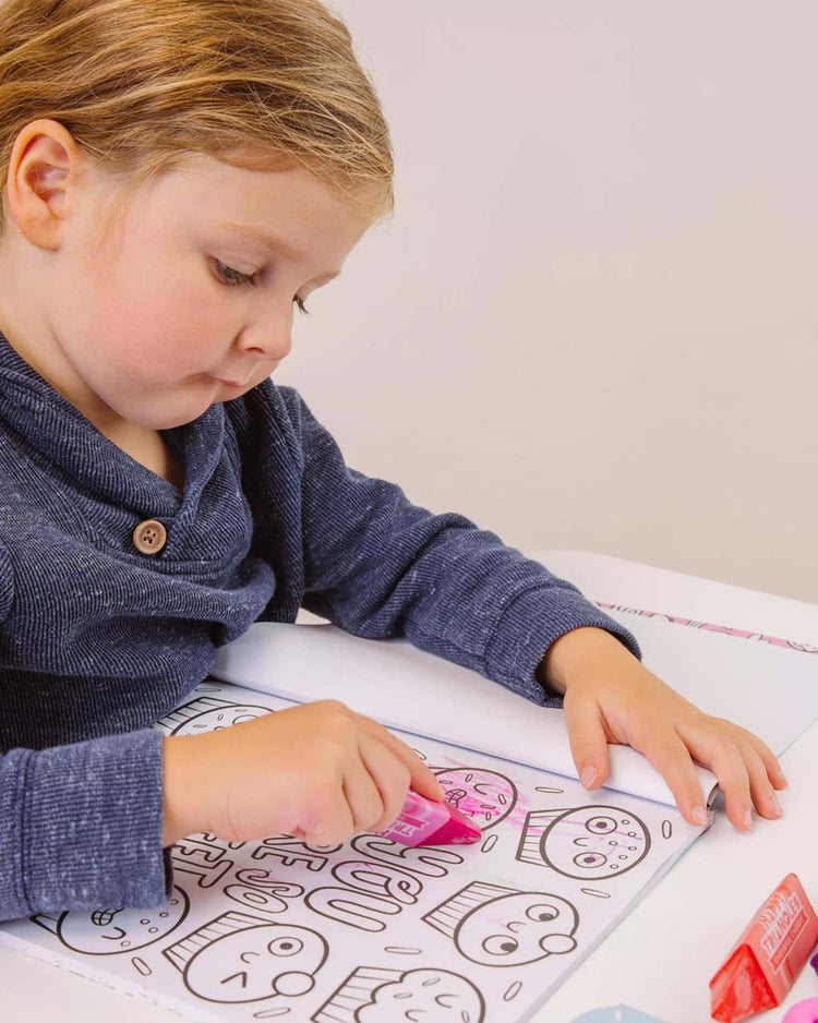 Little ooly play color-in' book coloring book happy snacks