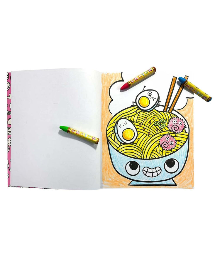 Little ooly play color-in' book coloring book happy snacks