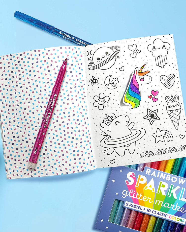 Little ooly play color-in' sticker book: cute-a-licious