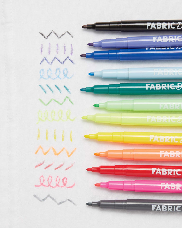 ooly fabric doodlers markers play Little