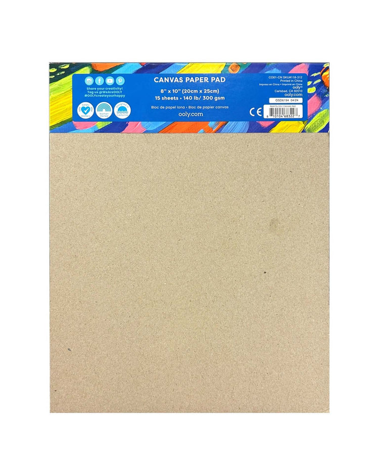 Little ooly play paintology canvas paper pad