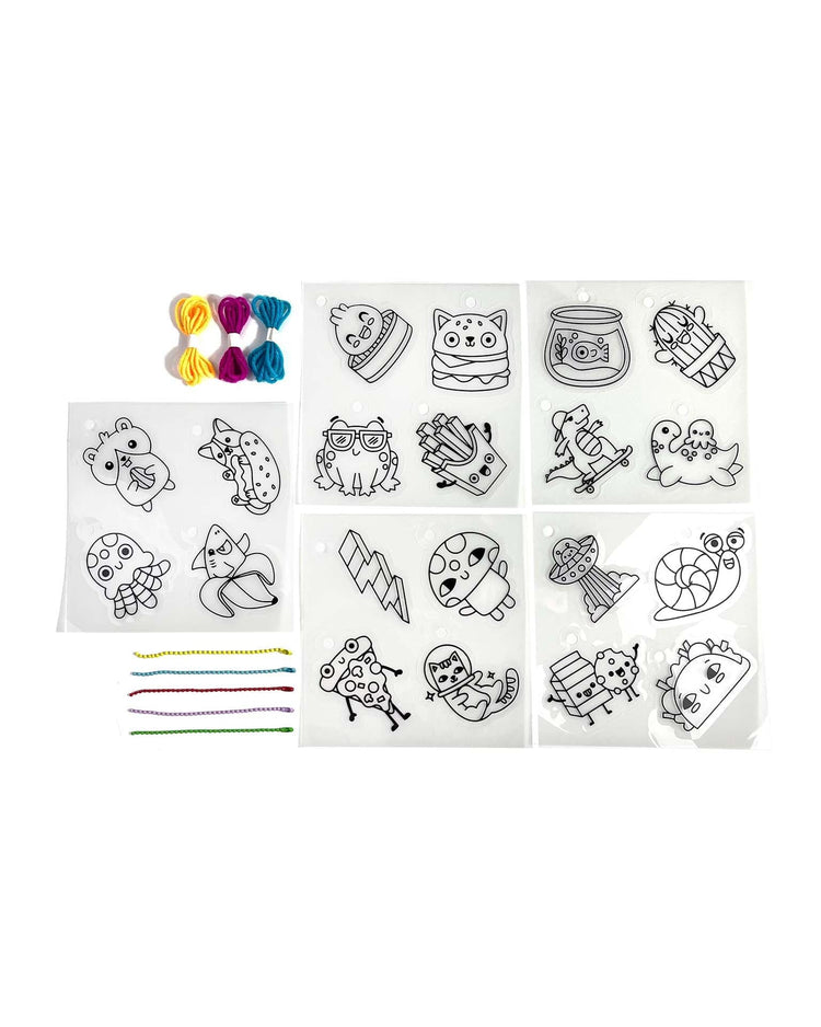 Little ooly play shrink-its diy shrink art kit - fun friends