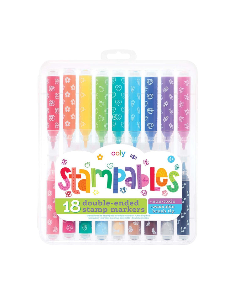 Little ooly play stampables double-ended unscented stamp markers